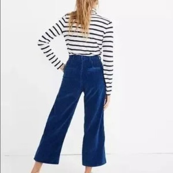 Caron Callahan 2 Piece Indigo Corduroy Jacket + Trousers - Picture 1 of 6